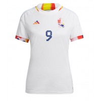 Fotballdrakt Dame Belgia Romelu Lukaku #9 Bortedrakt VM 2022 Kortermet